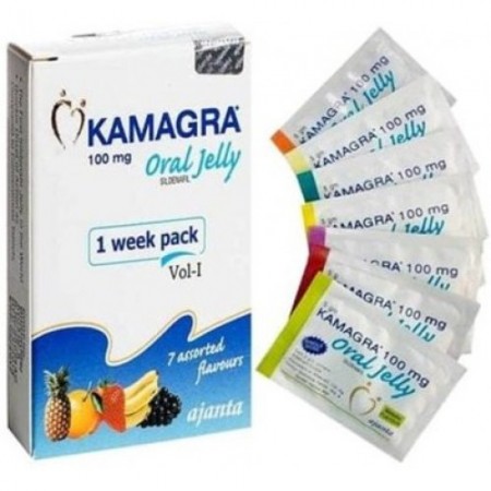 KAMAGRA ORAL JELLY 100 MG SILDENAFIL 7 ШТ