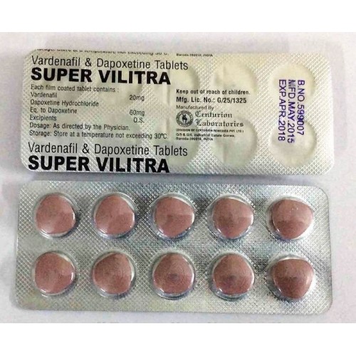 SUPER VILITRA (Левітра) Варденафіл + Дапоксетин 10 таб